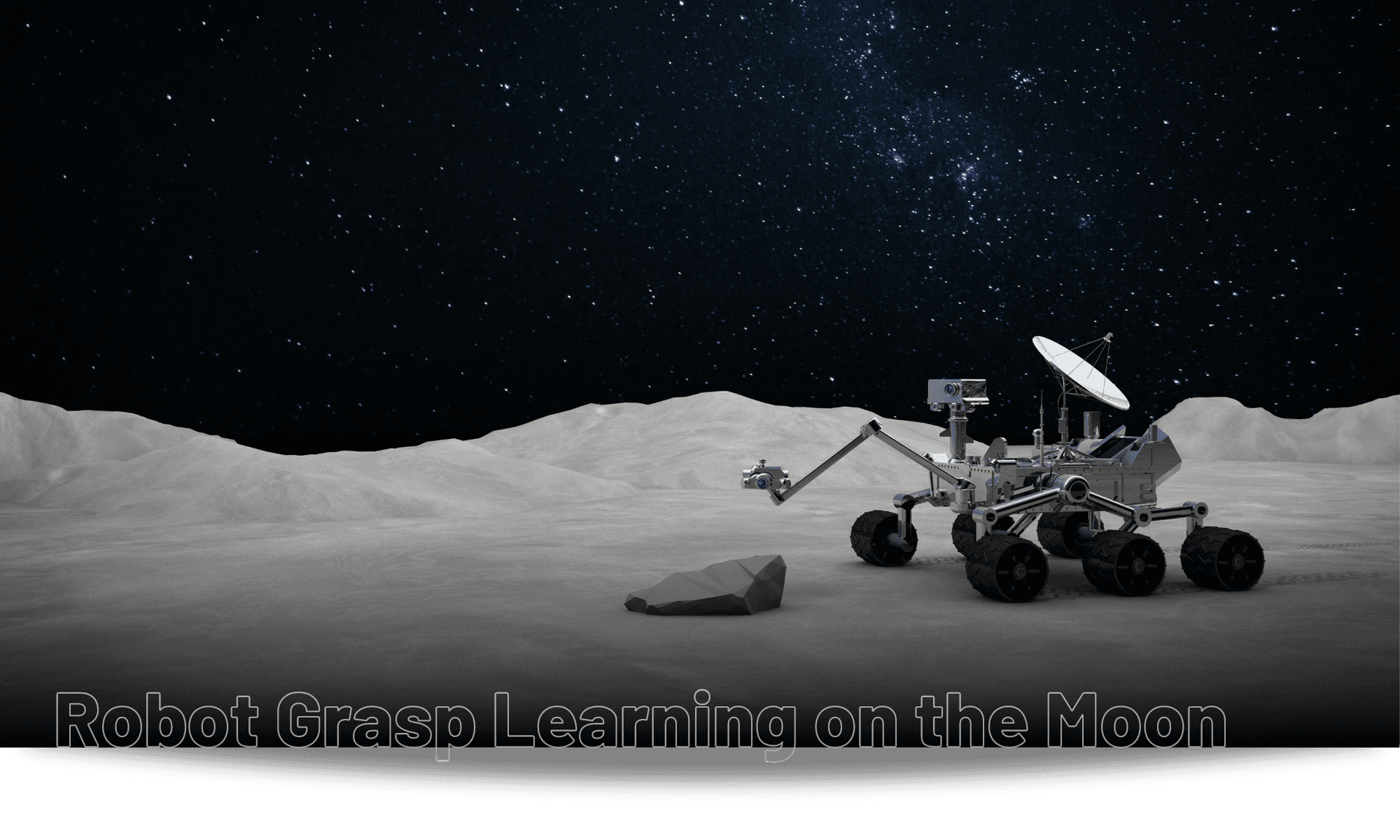 Robot Grasp Learning On The Moon
